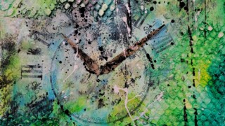 Le temps qui passe 20210714_123455 Technique mixte sur carton entoilé 9x12 po. 22,5x30,5 cm.